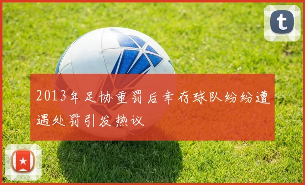 2013年足协重罚后幸存球队纷纷遭遇处罚引发热议